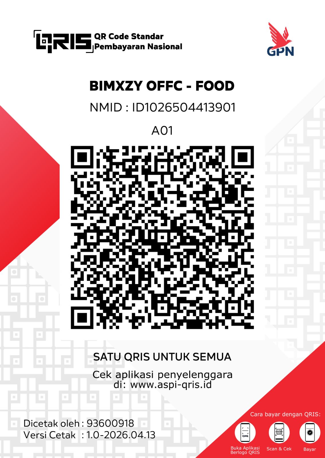 QR Code Pembayaran Bimxyz